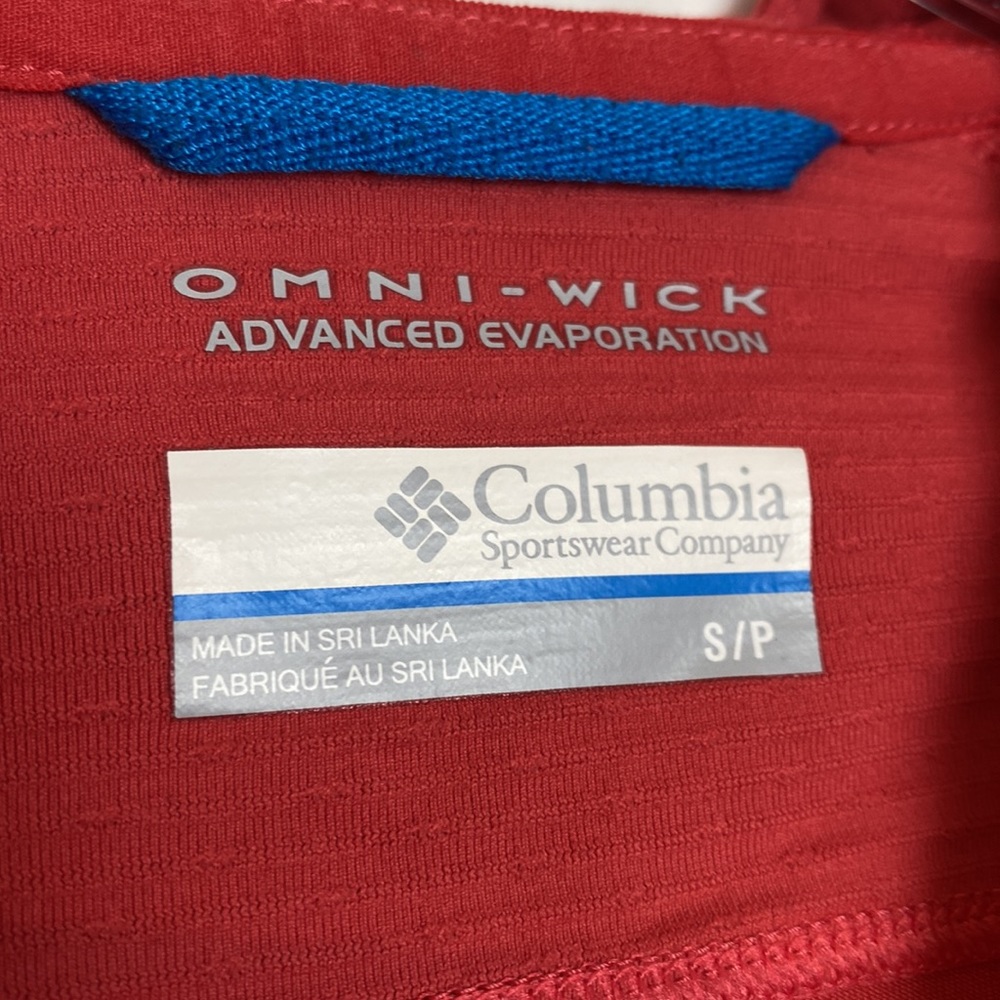 Columbia Omni-Wick Pink Hooded Quarter Zip Pullover Size Small - Picture 7 of 15